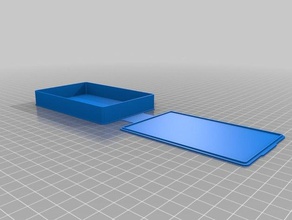 caja con tapa 70x150x15 recipientes personalizado 3d print model - Mito3D