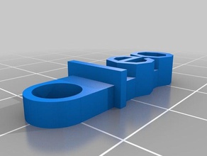 meine individuelle Nachricht Schlüsselbund Organisation 3d print model - Mito3D