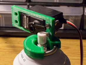 spray can mount robotics servo spraycan 3d print model - Mito3D