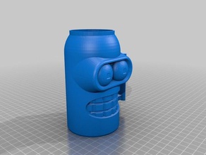 bender redbull koozie tazza 3d stampa 3d print model - Mito3D