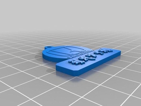 hatim auto keyringwith loghi i portachiavi personalizzato 3d print model - Mito3D