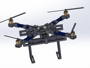 foldable quadcopter 3d printing 3d print model - Mito3D