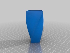4 sides flower vase experiment organization customized 3d print model - Mito3D