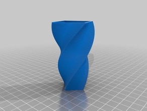 4 lati vaso di fiori esperimento -2 organizzazione personalizzato 3d print model - Mito3D
