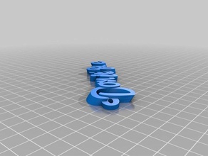 dominique organização personalizado 3d print model - Mito3D