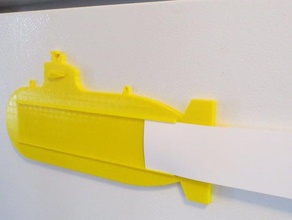 cartoon submarino nome do tag sinais logotipos 3d print model - Mito3D