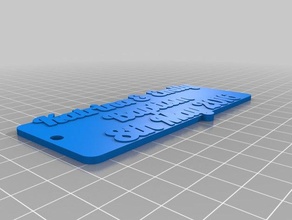 baptism layer 1 keychains customized 3d print model - Mito3D