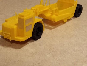 caterpillar scraper earth mover vehicles 3d print model - Mito3D