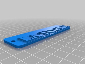 torre keychains customized 3d print model - Mito3D