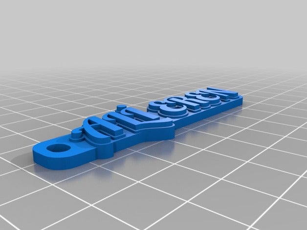 al eren de porte-clés personnalisé 3D print model - Mito3D