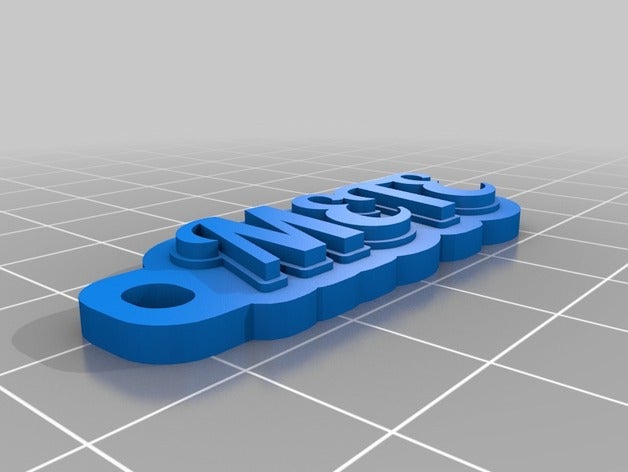 mete Schlüsselanhänger angepasst 3D print model - Mito3D