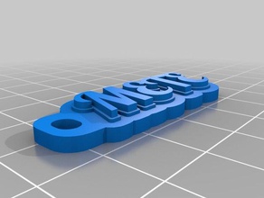 mete llaveros personalizado 3d print model - Mito3D