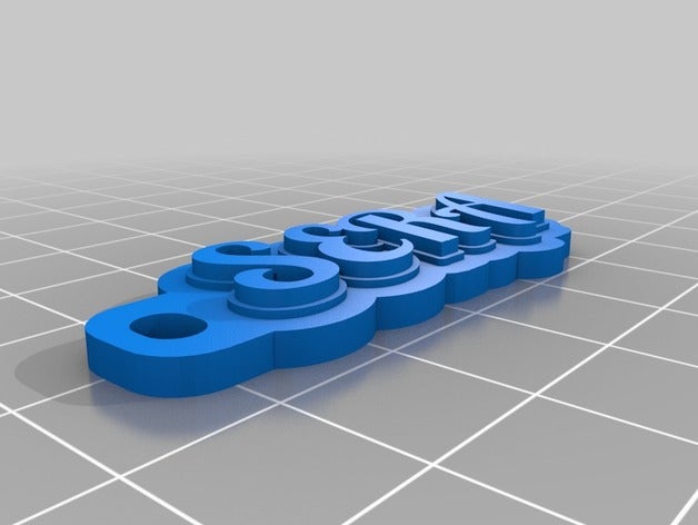 sera Anahtarlık özelleştirilmiş 3D print model - Mito3D