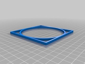square circle 3d de l'impression les tests personnalisé 3d print model - Mito3D