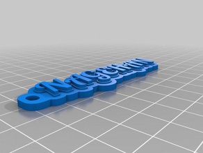 nagehan Schlüsselanhänger angepasst 3d print model - Mito3D