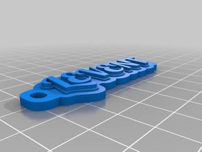 levent Schlüsselanhänger angepasst 3d print model - Mito3D