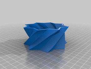 my customized square vase2 decor 3d print model - Mito3D