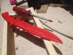 combat knife casting fail models 3d print model - Mito3D