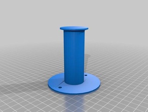 einfache Zylinder Wand peg Aufhänger Schraube primitiven Organisation 3d print model - Mito3D