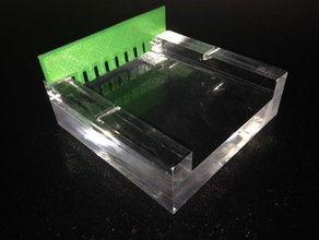 gel electrophoresis comb utah compatible biology biohacking diy bio dna genetics university 3d print model - Mito3D