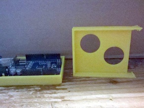 sólido arduino uno stand de 2 agujeros electrónica 3d print model - Mito3D