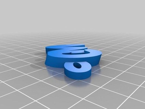 2cm keychains customized 3d print model - Mito3D