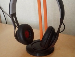 gechi headphone stand audio scrivania cuffie 3d print model - Mito3D