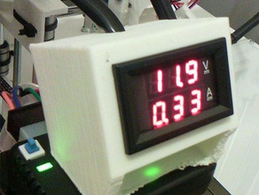 volt ampere meter box 3d printer accessories display voltmeter 3d print model - Mito3D