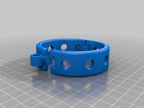 meu personalizados pulseira cuff com menos restrições pulseiras 3d print model - Mito3D