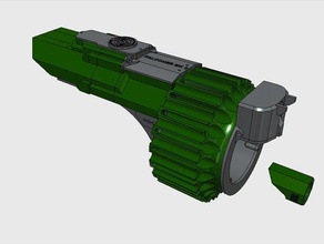 3d printable nerf gauntlet falconer mk ii mechanical toys 3d print model - Mito3D