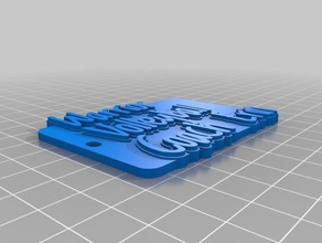 wv erin keychains customized 3d print model - Mito3D