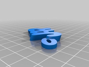jar Schlüsselanhänger angepasst 3d print model - Mito3D