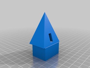 pyramid trashcan 3d printing 3d print model - Mito3D