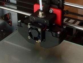 tam e3d v6 çift fan braketi yazıcı ekstruderler prusa i3 3d print model - Mito3D