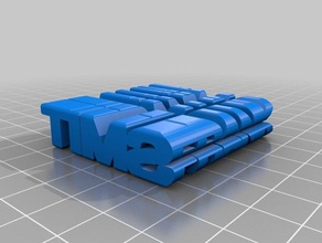 mon personnalisée de deux mots la sculpture sculptures 3d print model - Mito3D