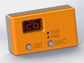 digital delay timer gabinete diy 12v relógio contagem regressiva contador relé temp 3d print model - Mito3D