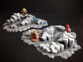 las rocas de 15 mm escala los juguetes juegos 18mm 28mm boardgame diorama la fantasía en miniatura miniaturas modelo naturaleza rpg ciencia ficción scifi estrategia tablero mesa táctica terreno wargame wargames wargaming 3d print model - Mito3D