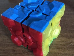 rubiks cubo del compañero pegatinas de 2x2 puzzles azul verde naranja portal rojo rubicks rubix blanco trabajo amarillo 3d print model - Mito3D