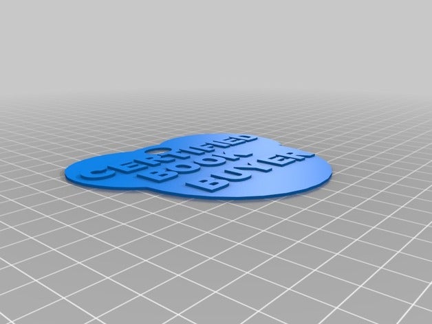 Buchmesse-Abzeichen 3d drucken 3D print model - Mito3D