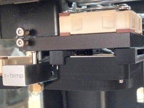slide-in dual fan mount zortrax m200 3d printer parts 3d print model - Mito3D