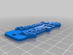 timone 4tag keychain keychains customized 3d print model - Mito3D