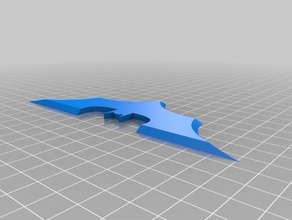 batarang adereços batman 3d print model - Mito3D