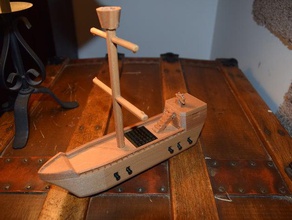navio pirata veículos barco passeios de modelo veleiro vela 3d print model - Mito3D
