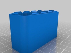 10 aa pil tutucu kaplar özelleştirilmiş 3d print model - Mito3D