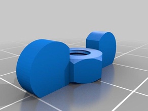 wing nut 44mm id parts customized 3d print model - Mito3D