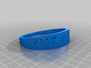 equipe de editar] saída bacelet pulseiras personalizado 3d print model - Mito3D