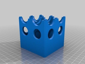 small 4x bottle holder containers 3d print model - Mito3D