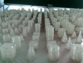 parametrische Stadt largeprint Skulpturen customizer 3d print model - Mito3D