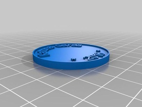 mi personalizados moneda chip katonagaras las monedas insignias 3d print model - Mito3D