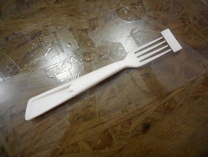 diseño simple tenedor de los hogares la cocción el utensilio cocina herramienta 3d print model - Mito3D